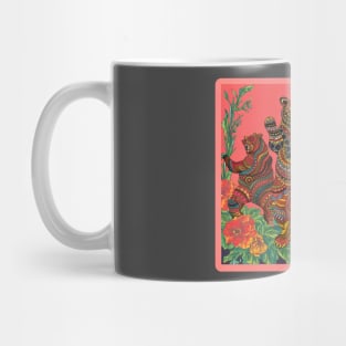 Dancing Bears & Scarlet Begonias Mug